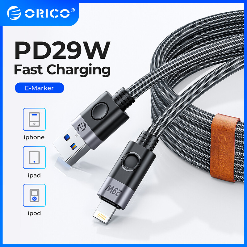 Orico pd 29w usb c để cáp lightning macbook usb c nhanh chóng sạc điện thoại iphone sạc loại c cáp