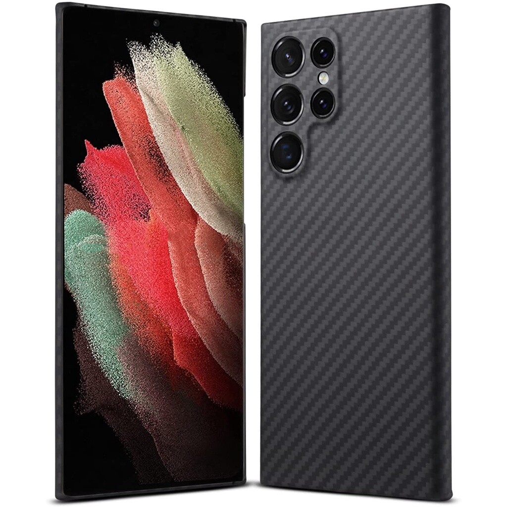 Sợi Carbon chính hãng siêu mỏng trường hợp cho Samsung Galaxy S24 Ultra S23 Ultra S22 Ultra