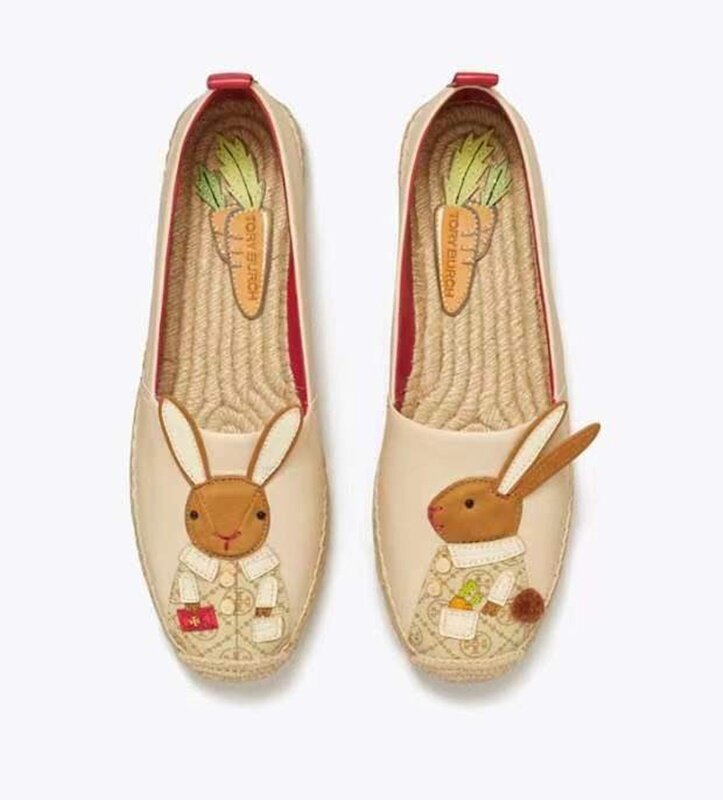 TB Fisherman shoes full print flat single shoes high-grade leisure comfortable embroidery European and American women's shoes