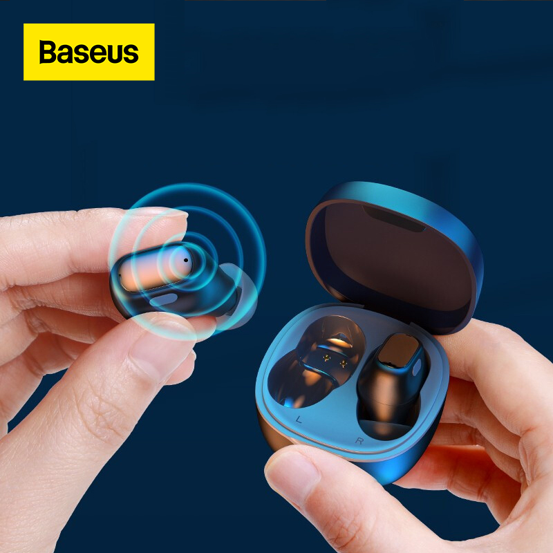 Baseus Bluetooth WM01 5.3 Earpbuds Thông Minh Tiếng Ồn Hủy Bỏ Trong Tai Tai Tai Nghe Micrô tích hợp điều khiển bằng cảm ứng không dây chuẩn TWS Tai Nghe Bass
