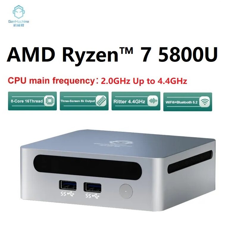 Mini PC AMD 3550H 3750H 5600H 5700U Support Windows 10/11 DDR4 8GB RAM  256GB SSD WIFI5/WIFI6 NUC Desktop PC Gamer - AliExpress