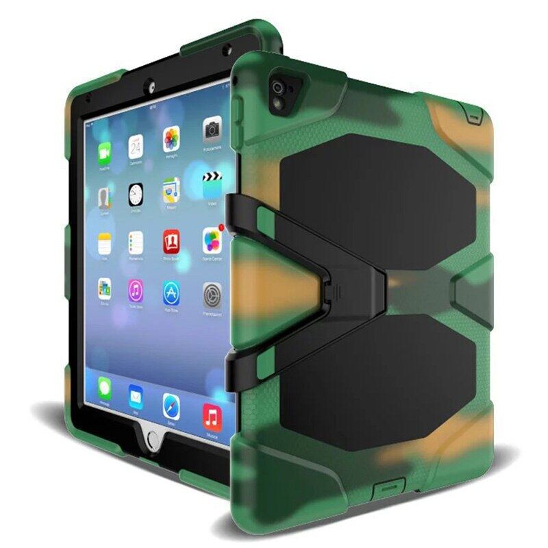 Tablet Case For iPad Mini 1 2 3 Waterproof Shock Dirt Snow Sand Proof Extreme Army Military Heavy Duty Kickstand Cover Case (2)