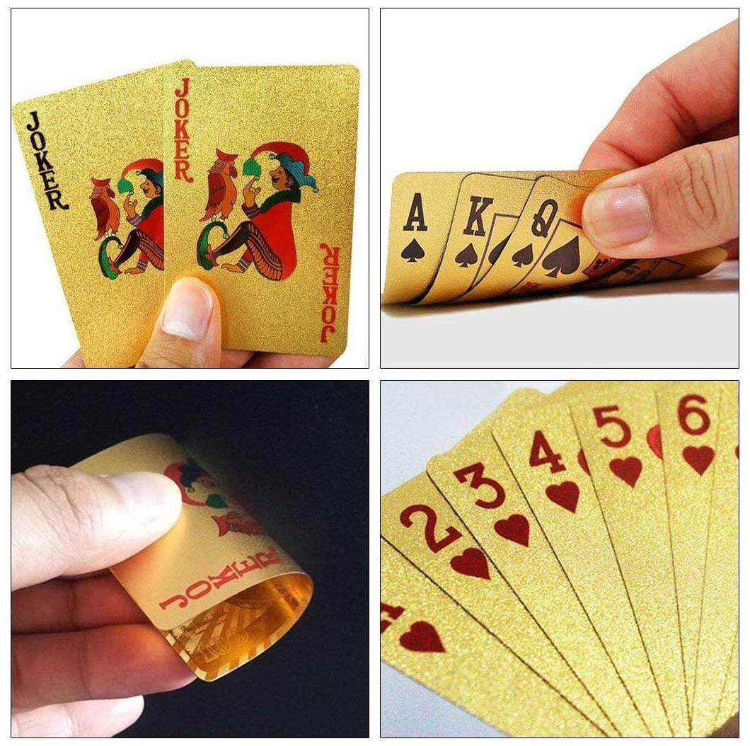 waterproof gold plated porker PVC playing cards dragon pattern for table gameFB 