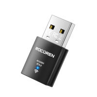 【Local Stock】Rocoren Wifi Bluetooth 2-in-1 USB Wireless Receiver 2.4G/5GHz AC650M+ Bluetooth 5.0 Wireless Transmission Mini WiFi Network Card Network Adapter