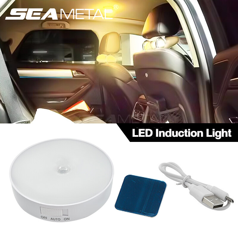 Seetal Led Xe đèn cảm ứng sạc USB nội thất ô tô đèn mái Đèn đọc sách báo