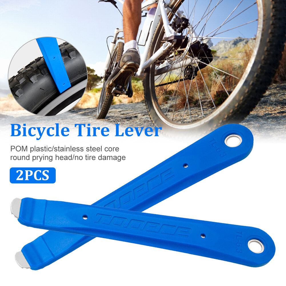 Toopre 2 cái dụng cụ tháo lốp xe đạp dụng cụ tháo lốp thanh nạy muỗng lốp dụng cụ sửa chữa bánh xe đạp đường trường xe đạp leo núi siêu nhẹ phụ kiện đạp xe