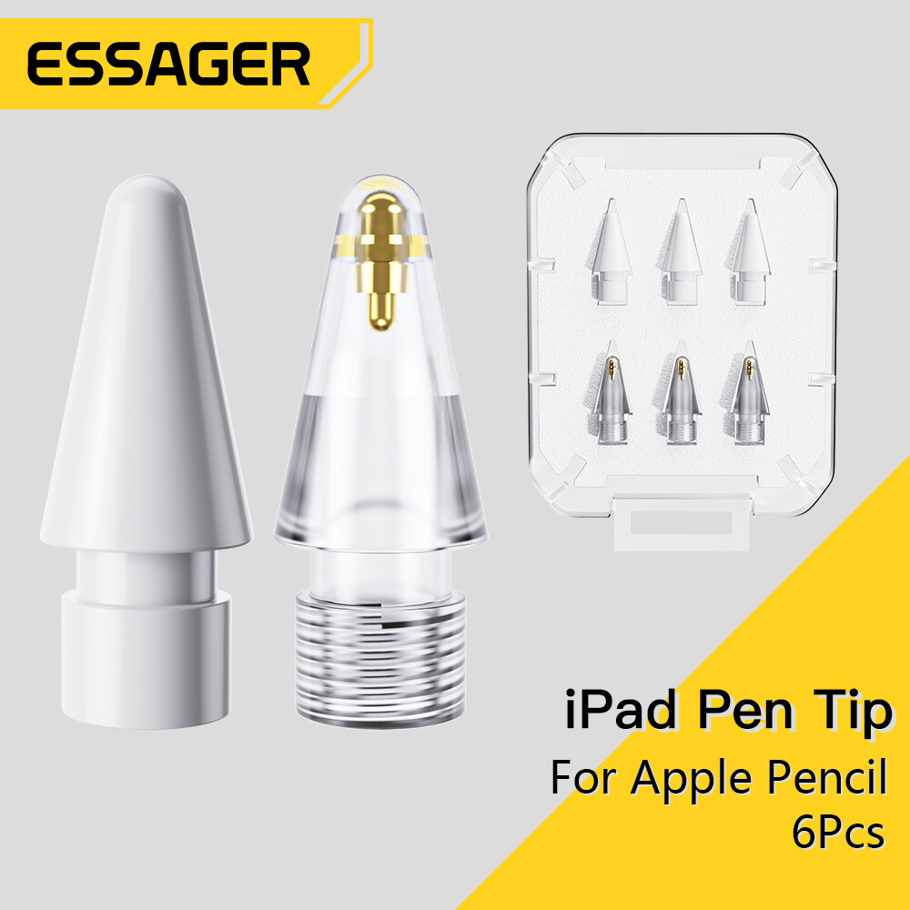 Essager Bộ 6 Đầu Bút Chì Cho Bút Apple Pencil Đầu Thế Hệ 2 Đầu Cho Bút Apple Pencil Ngòi Thay Thế Ch