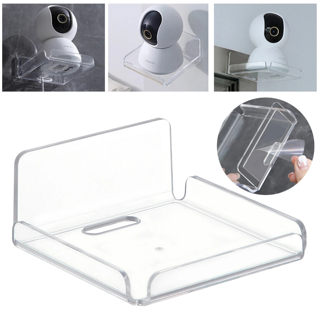 Treo Tường Trong Suốt An Ninh Máy Ảnh Kệ/văn phòng nhà cửa Đấm Miễn Phí Loa mini Đứng Router Bộ kệ bộ chuyển đổi tín hiệu giá lưu trữ