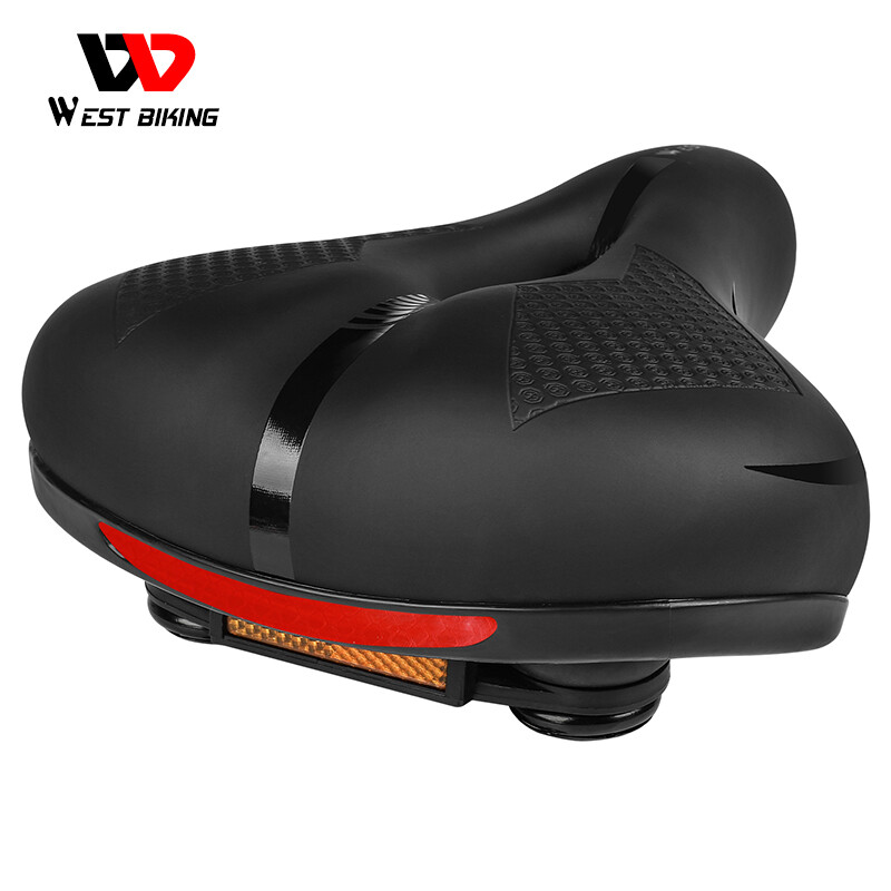 West biking yên xe đạp leo núi mông lớn, đệm ghế rộng mềm thoáng khí cho xe đạp yên xe đạp chống trượt không thấm nước phụ kiện xe đạp