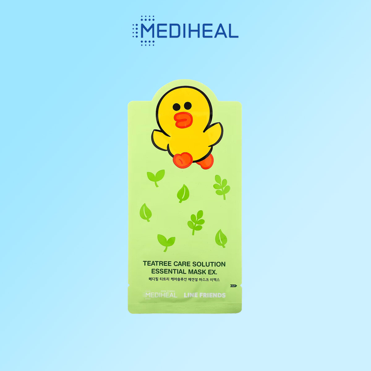 Gambar [MEDIHEAL] LINE FRIENDS LINE TEATREE CARE SOLUTION ESSENTIAL FACIAL MASK EX. *1ea