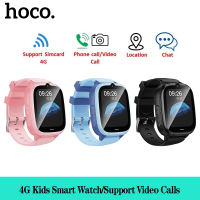 【Hỗ trợ tiếng Việt】HOCO Y106 Đồng hồ thông minh trẻ em Boy Girl Universal 4G SIM 1.83 inch LBS+WiFi Video Call Đồng hồ trẻ em GPS Tracker IP67 Đồng hồ thông minh trẻ em không thấm nước Quà tặng trẻ em