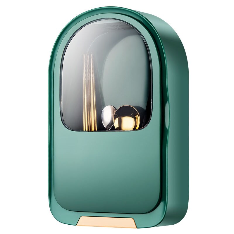 Gambar high quality ??? Intelligent disinfection chopsticks tube dust mouldproof home receive a case hanging tableware kitchen shelf multi function chopsticks box