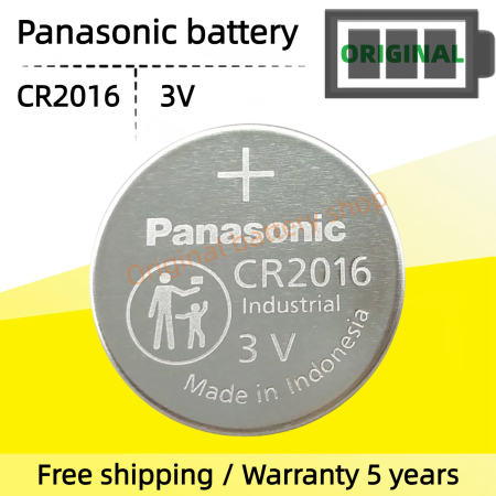 Panasonic CR2016 Battery for Car Key Remote Control Sensor Original Coin Cell battery -30°C to +60°C