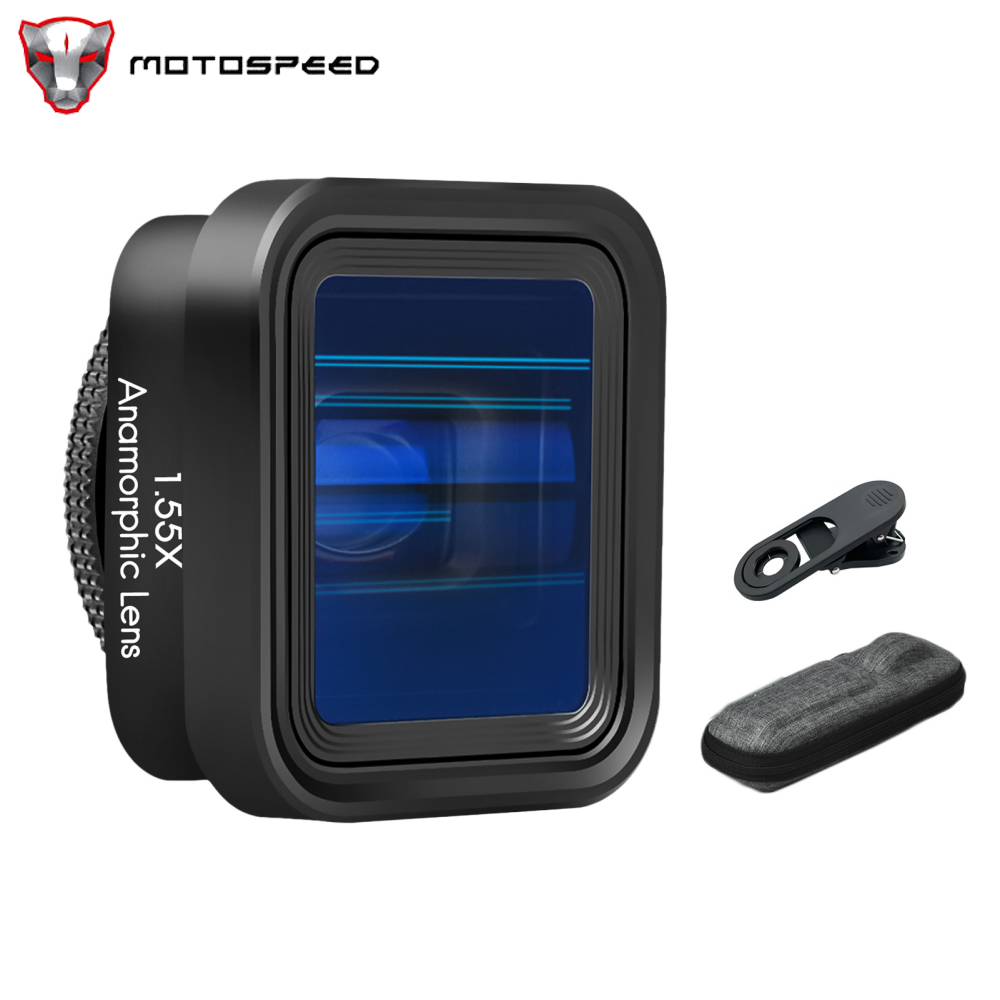 Ống kính di động Motospeed với ống kính mang theo phổ quát ống kính Clip ống kính 1.55x ống kính Moive ống kính anamorphic phim ống kính 1.55x Ống Kính phim 15/14/13/12/11