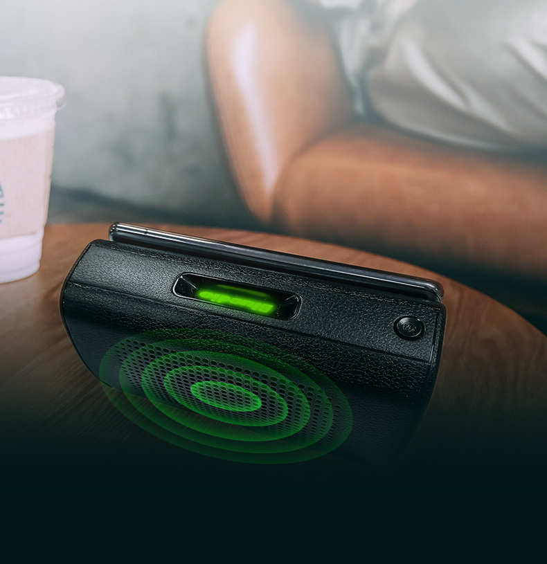 You can experience the shock of mobile products like TV sound blaster