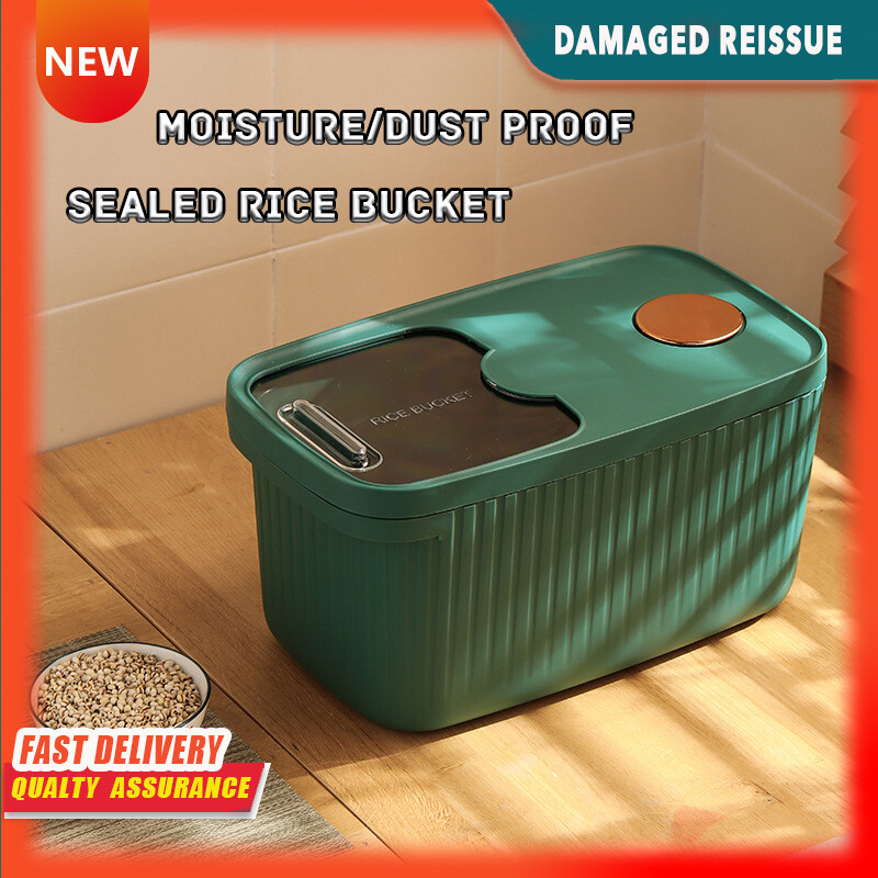 Gambar Rice Buckets Insect proof Moisture proof Sealed Rice Storage Boxes Cylinders Food Grade