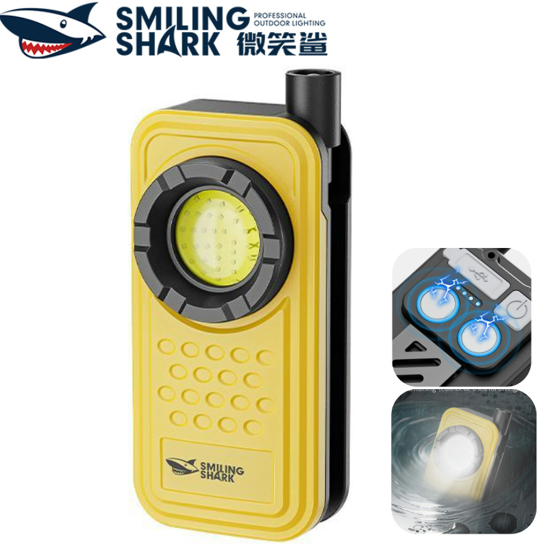 SMILING SHARK GZ5104 LED Flashlight 4Mode COB Work Light Type-c Rechargeable Work Torch Light Waterproof Outdoor Working Lighting