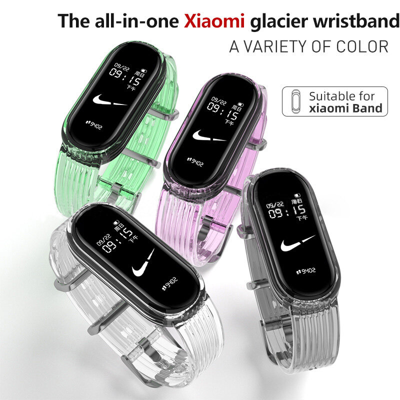 Smartwatch Mi Band Nike Face For Xiaomi Mi Band 7/6/5/4/3 Watch Strap