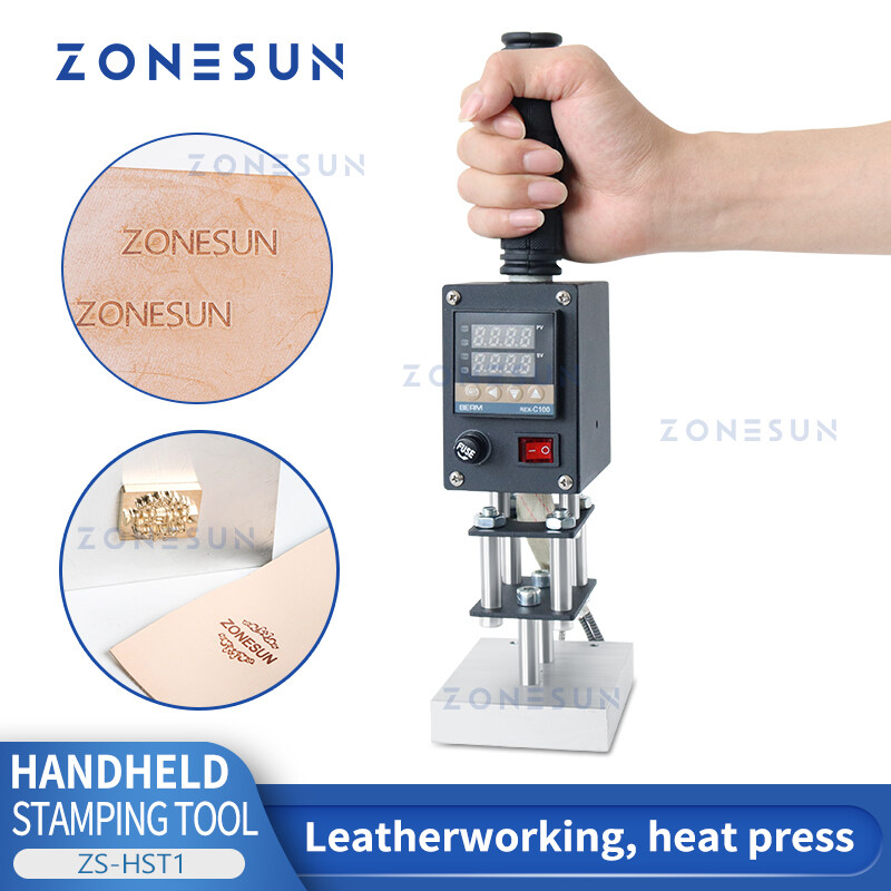 ZONESUN Handheld Hot Stamping Machine Heat Press Digital Leather Tool Paper Wood Custom Logo Foil Stamp ZS-HST1 ราคา 3,314 บาท*ส่งฟรี