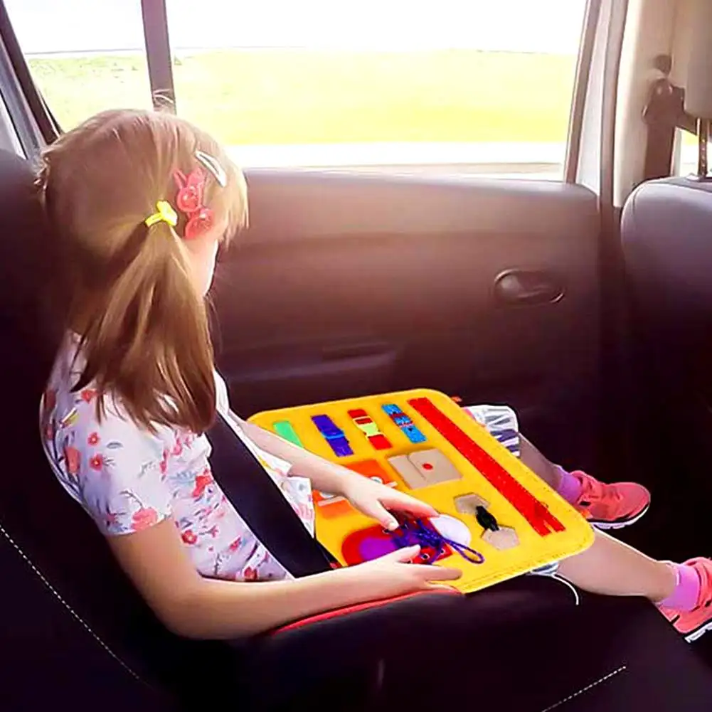 montessori car seat toys