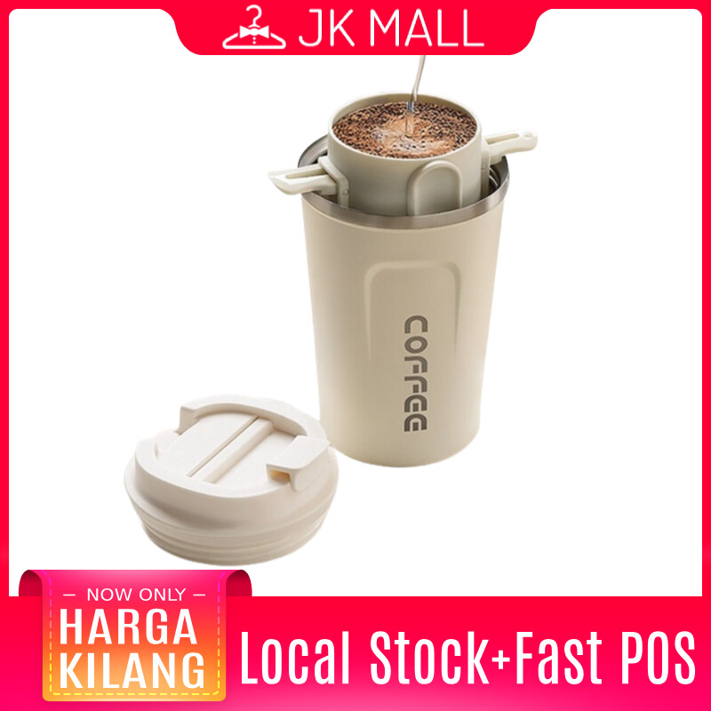 Gambar JK Personalized Customize Name 500ml Vacuum Insulated Coffee Travel Thermos Cup with Lid Thermal leak Proof Mug   A045