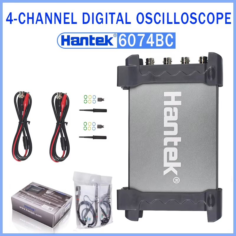 Hantek Digital Virtual Oscilloscope 4-Channel Automotive Diagnostic Storage Tool 70MHz + Arbitrary Waveform Generator 6074BC ราคา 7,880 บาท*ส่งฟรี