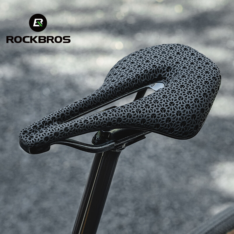 Rockbros 3D In Ấn Xe Đạp Yên Ngựa Trọng Lượng Nhẹ Tích Hợp Zonal Chống Sốc MTB yên xe đạp đường Thoáng Khí Carbon Hàn đệm xe đạp