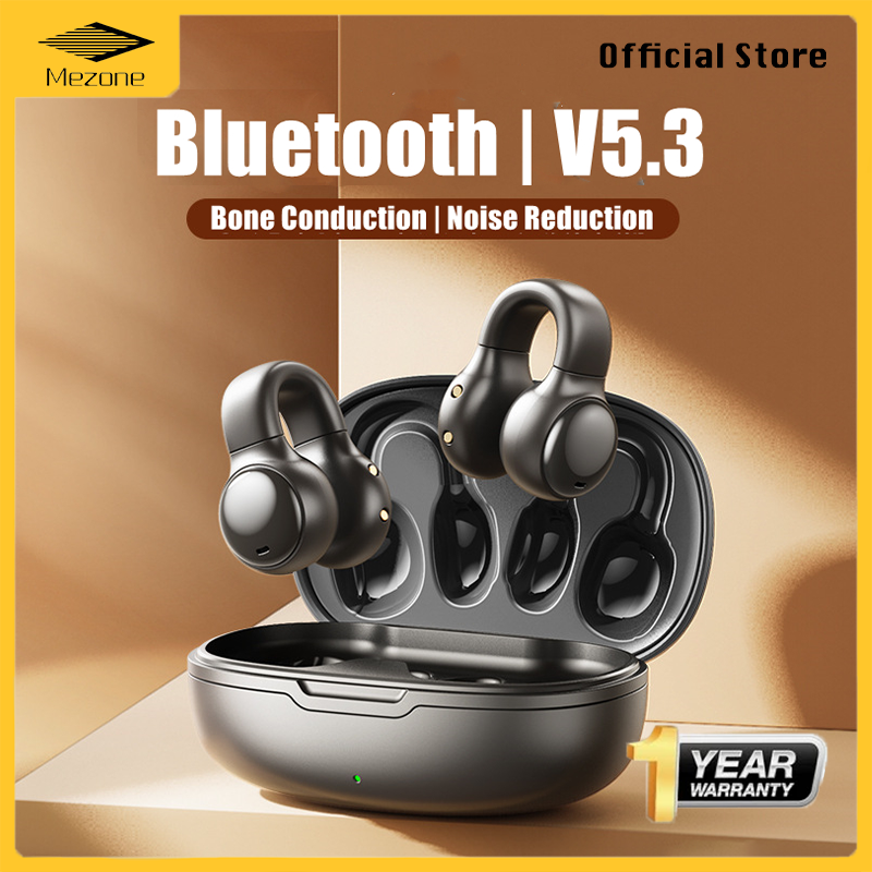 Mezone M30 Air Conduction Wireless Earbuds Sound Earcuffs Bluetooth Earphones for Sports Game Outdoors Headphones Headset for xiaomi oppo vivo realme huawei samsung phone ราคา 262 บาท*ส่งฟรี