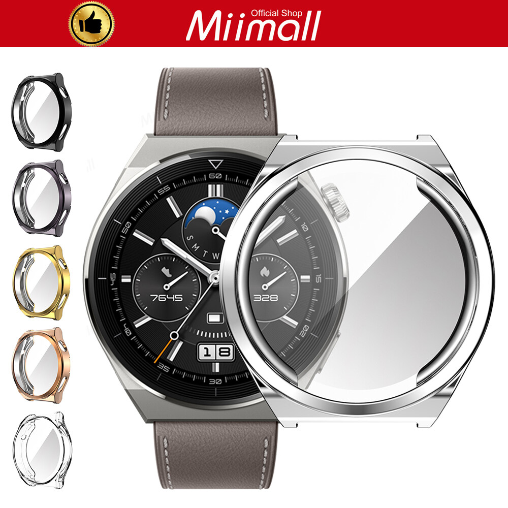Miimall Compatible Screen Protector Case for Huawei Watch GT3 Pro 43mm 46mm