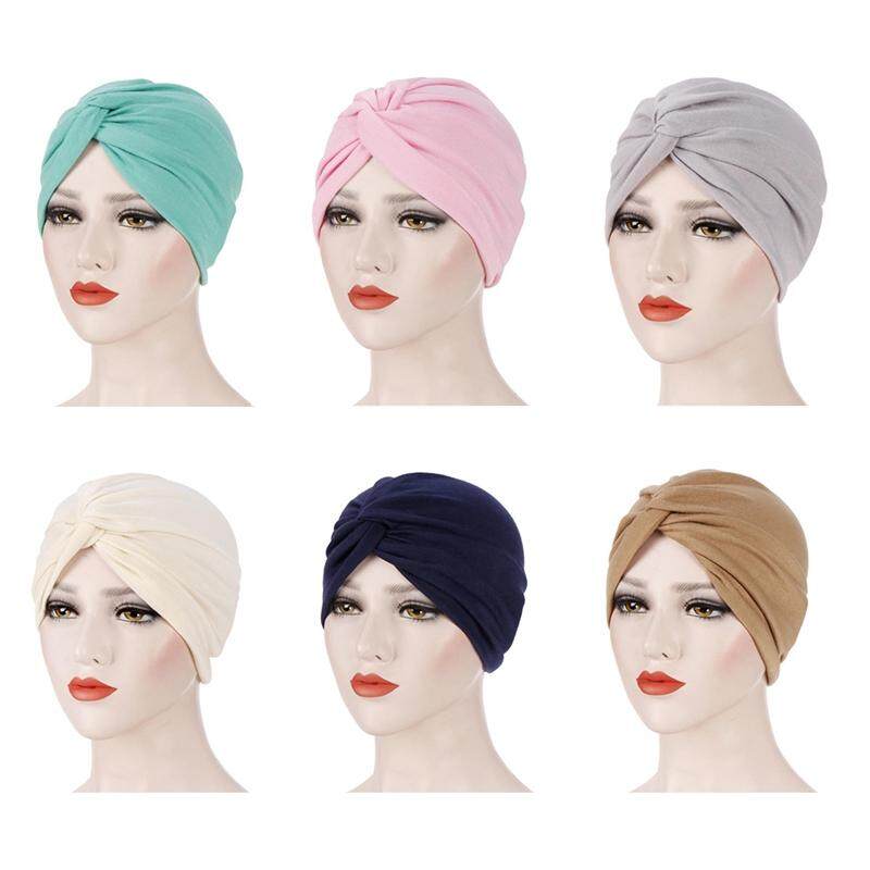 Fashion Indian Satin Bonnet Stretchable Turban Hat Hair Head Wrap Cap Headwrap
