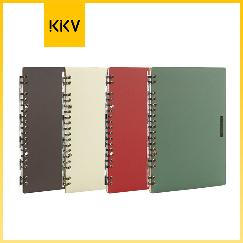 Kkv - kokuyo sổ lá rời siêu mỏng nguyên chất mới wsg-rusp52ly một mét a5/20 trang màu be/xanh lá cây