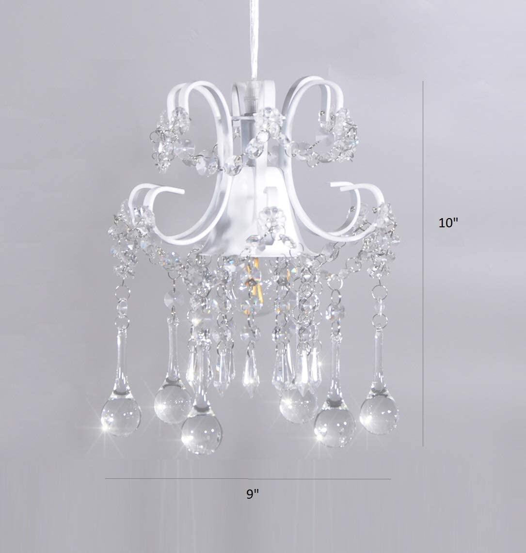 Modern Chandelier Lighting Crystal, Surpars House Mini Style 1 Light Flush Mount Crystal Chandelier