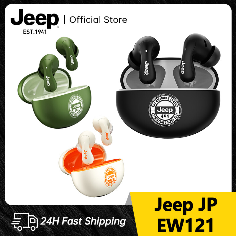 Jeep EW121 Wireless Earbuds Bluetooth 5.3 Headphones 40Hrs Playtime for iphone and Android, Wireless earphones Deep Bass and Noise cancelling Bluetooth Ear Buds with IPX5 Waterproof, Fast Charge ราคา 329 บาท*ส่งฟรี