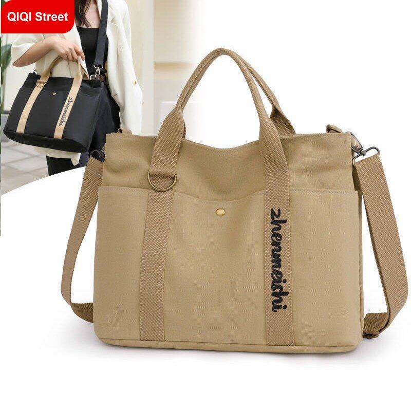 bag woman tote bag, Women's shoulder bag, women's messenger bag, Japanese canvas bag, commuter thickened literary college student handbag, student bag, notebook school bag, multi-functional large-capacity bag