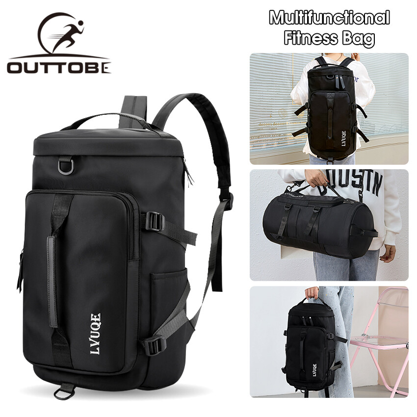 Outtobe Travel Bag Fitness Bag Dry and Wet Separation Compartment Outdoor Sports Bag Shoulder Bag Gym Dry Wet Separation Training Backpack Portable Travel Yoga Swimming Fitness Bag