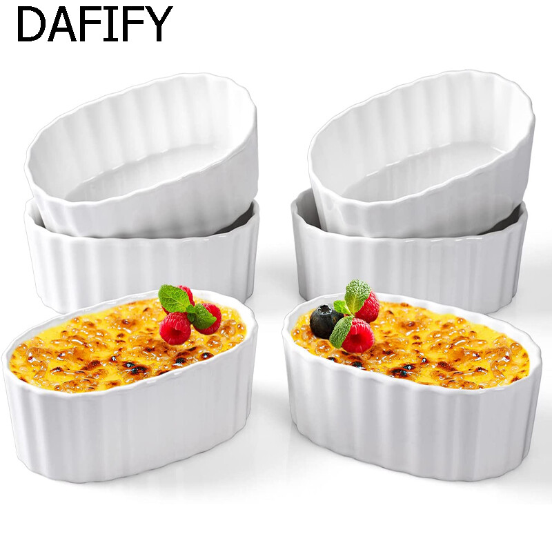 [DAFIFY 4 Pieces Porcelain Ramekins Bowls for Baking Souffle Pudding Dessert Plate 12cm,DAFIFY 4 Pieces Porcelain Ramekins Bowls for Baking Souffle Pudding Dessert Plate 12cm,DAFIFY Porcelain Ramekins Bowls for Baking Souffle Pudding Dessert Dishes 12cm,] ราคา 364 บาท*ส่งฟรี