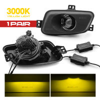 Sinolyn Bi-LED Projector Lens H11 Tri Colors Fog Lights For 2015-2018 Ford Ranger/2015-2021 Ford Everest Accessories Front Bumper White Yellow Fog Lamp Assembly Spotlight Retrofit High Low