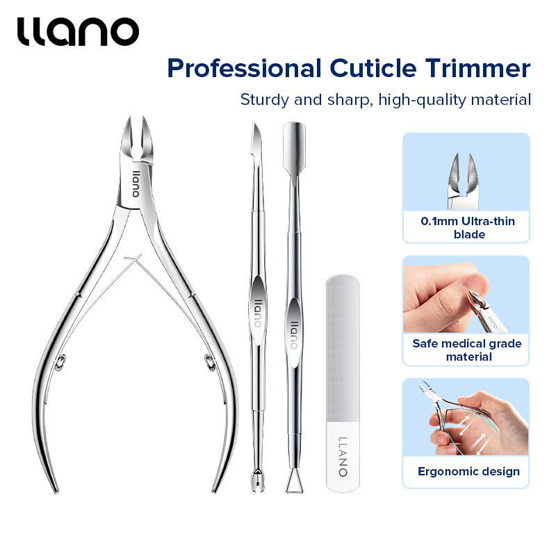 llano Kềm Cắt Da Làm Móng Tay Cắt Lớp Biểu Bì Tông Đơ, Móng Chân Thép Không Gỉ Dụng Cụ Cắt