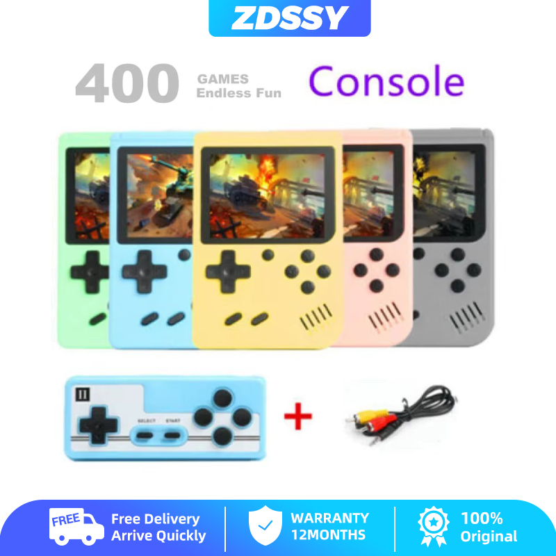 ZDSSY Retro Portable Mini Video Game Console  8-Bit 3 Inch Handheld Connect TV Built-in Color LCD Player Built in 400 Classic Games Kids Gift AV Out Game Console Gameboy videojuego - ยี่ห้อ ZDSSY ราคา 413 บาท*ส่งฟรี