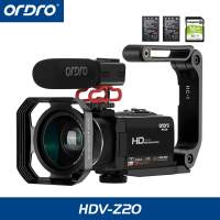 ORDRO HDV-Z20 16X Digital Zoom 1080P 30FPS Camcorder Night Vision Vlog Video Camera 3.0‘’IPS Digital Video Recorder Digital Cameras for YouTube  Vlog Cameras