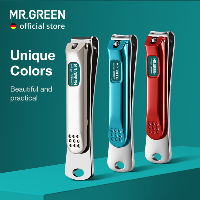 MR.GREEN Kềm Cắt Móng Tay Cong Bằng Thép Không Gỉ Blade Clipper Cắt Móng Tay Dụng Cụ Làm Móng Tay Tông Đơ Với Dũa Móng Tay