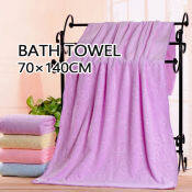 Cartoon Bear Microfiber Bath Towel, 70cm x 140cm