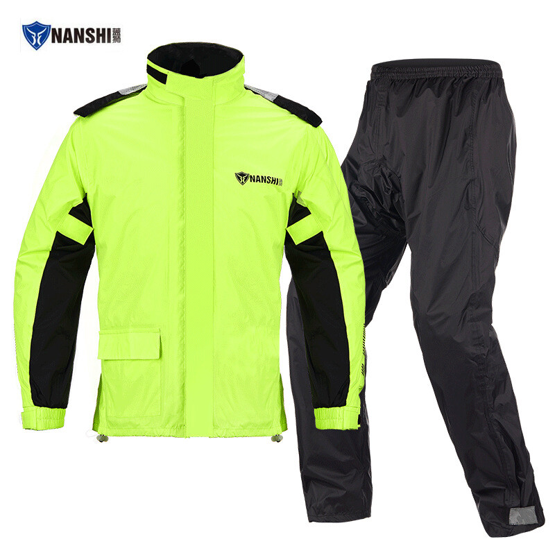 Cưỡi chọn siêu mỏng Bộ áo mưa áo mưa xe máy phản chiếu rainsuit áo mưa xe máy không thấm nước áo khoác Jacket và quần Windproof