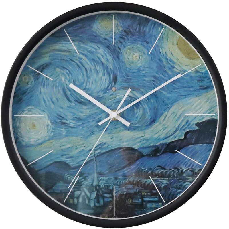 Sound Control Luminous LED Clock Minimalist Nordic Series Rhone River Wall Clock Hot Sale Morden Hom
