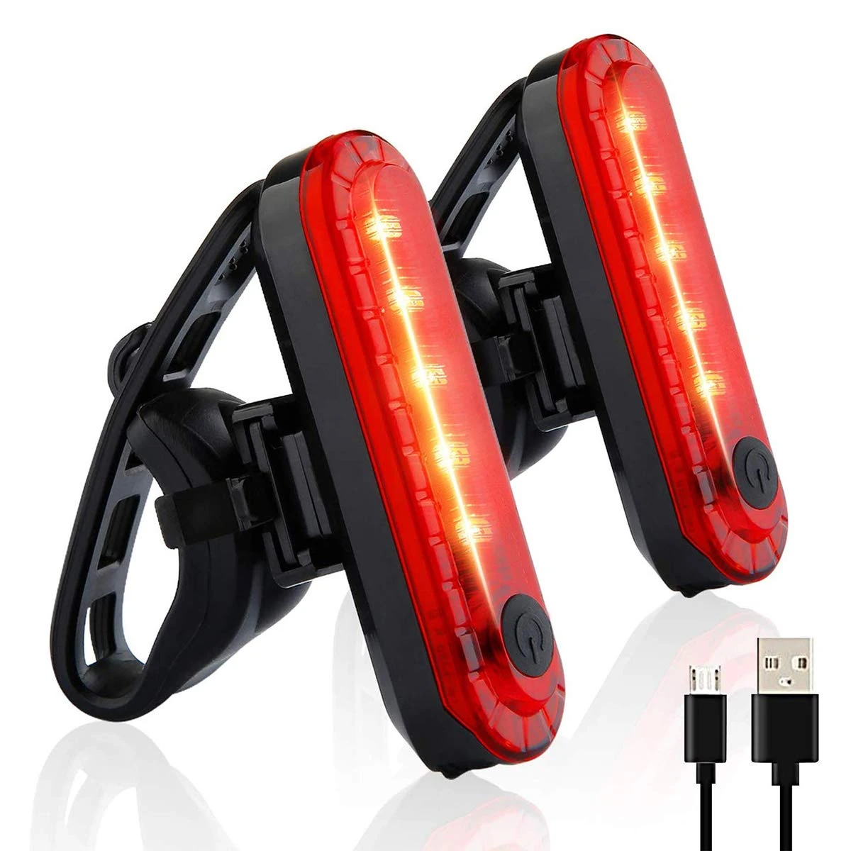 Xe đạp INBIKE đèn hậu đi xe đạp xe đạp chạy LED sạc được bằng USB mặt sau màu Đỏ xe đạp đèn hậu cho phụ kiện xe đạp an toàn đi xe ban đêm