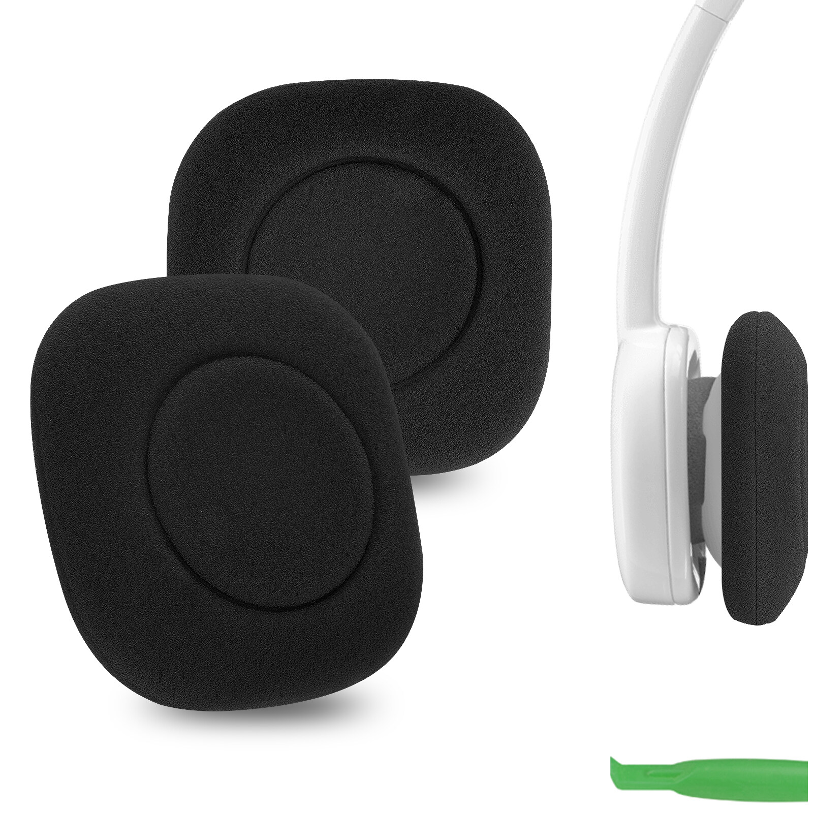 Geekria thay thế mút xốp miếng đệm tai cho Logitech H150 H151 H130 H250 Tai nghe headphone đệm tai n