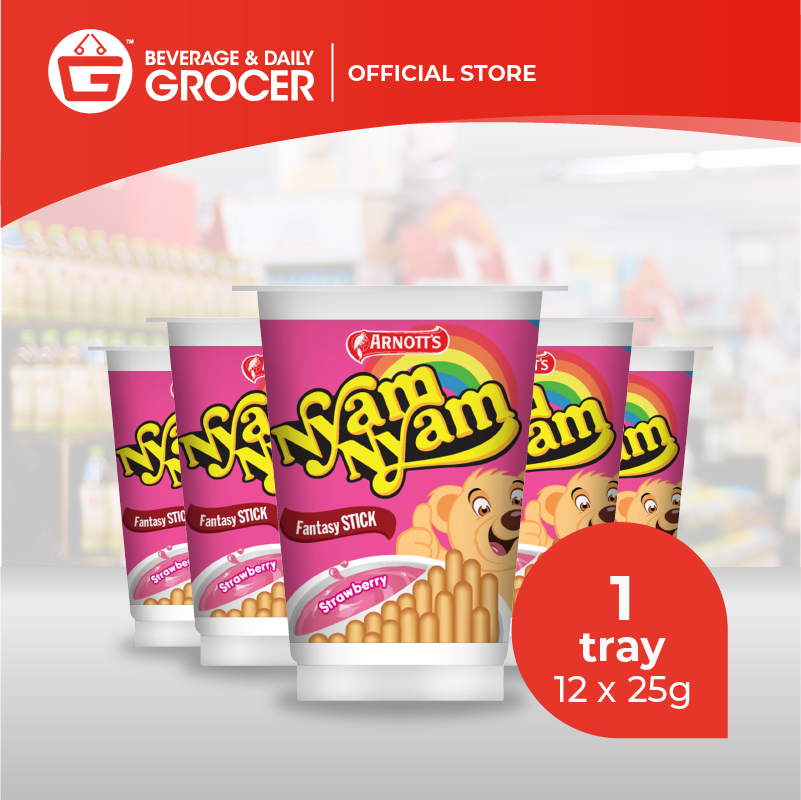 Arnott S Nyam Nyam Fantasy Stick Strawberry 12cup X 25g 1 Tray Lazada