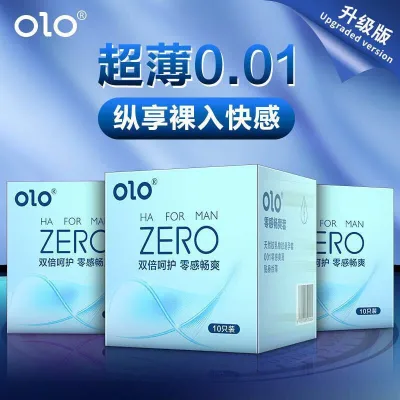 OLO 001 Upgraded Version Condom Ultra Thin Anatomic Long Lasting Dotted Hyaluronic Acid 10pcs/Box Kondom (6)