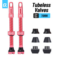 RYET Presta Tubeless Valves 44/60/70/80mm CNC Aluminum Removable Valve Core Lightweight High Pressure for Road MTB Bicycle Tubeless