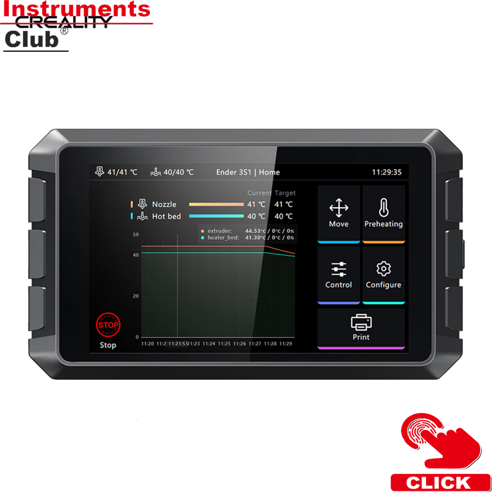 Creality 3D Sonic Pad for FDM 3D Printer with Multiple Interfaces 7'' Touchscreen RAM 2G ROM 8G Integrate Design Comaptible with Ender-3 V2 / Ender-3 S1 / Ender-3 S1 Pro Print High Speed and Precision ราคา 7,482 บาท*ส่งฟรี